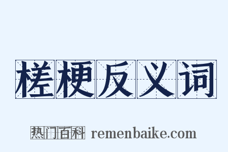 槎梗反义词是什么意思的图片